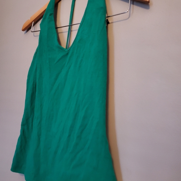Suzy Shier Signature Green Halter Top - Size M - Picture 3 of 7